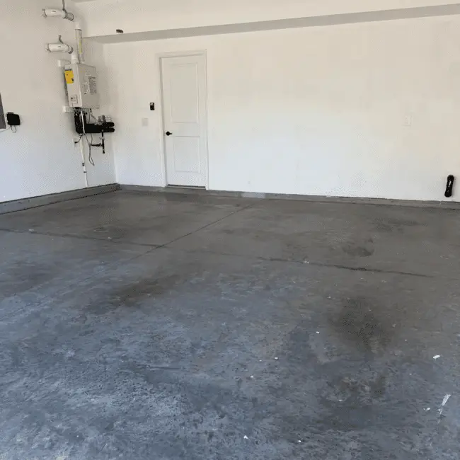 Concrete floor before coating